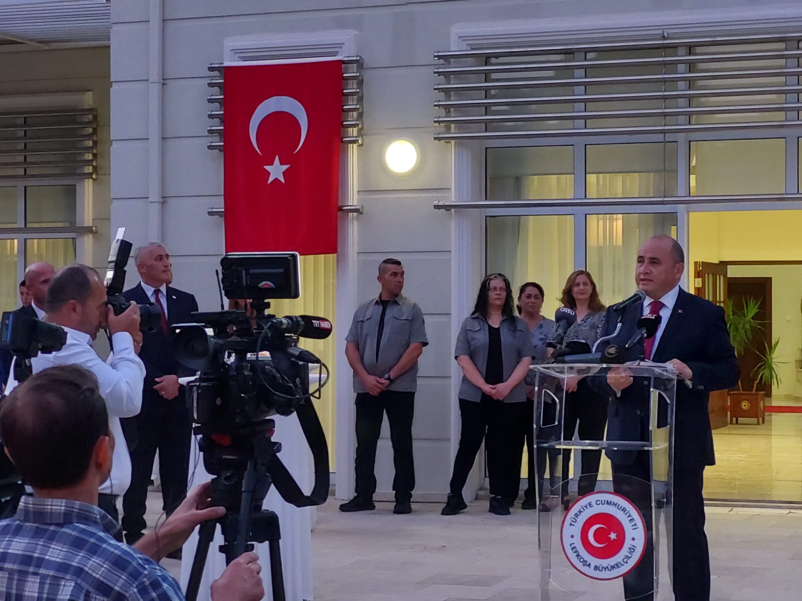 Türkiye’nin Lefkoşa Büyükelçiliği Zafer Bayramı’nı resepsiyonla kutladı