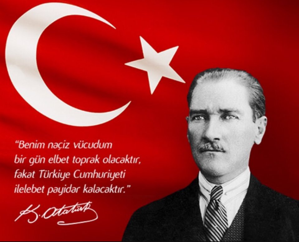 Ulu Önder Atatürk’ün kurduğu Türkiye Cumhuriyeti 100 yaşında…