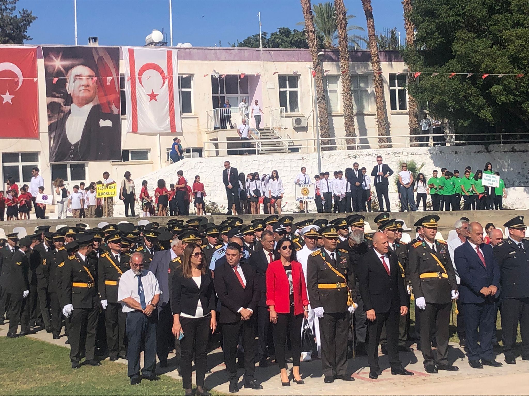 Türkiye Cumhuriyeti’nin kuruluşunun 100. Yıldönümü Lefke’de düzenlenen törenle kutlandı