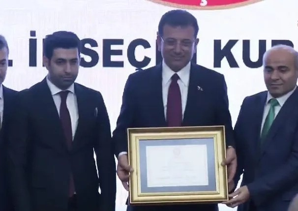 İBB Başkanı Ekrem İmamoğlu mazbatasını aldı – BRTK