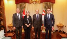 Cumhurbaşkanı Tatar, emekliye ayrılan Şefik ile Yüksek Mahkeme Başkanlığı’na atanan Özerdağ’ı kabul etti