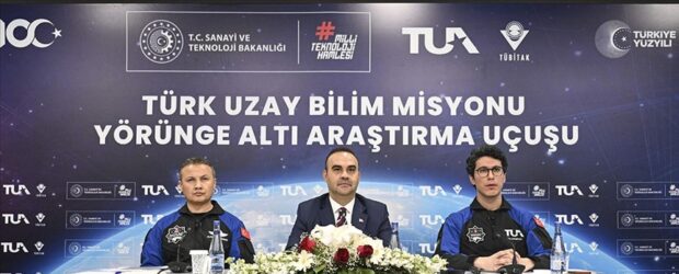 Türkiye’nin ikinci astronotu Atasever, yörünge altı araştırma uçuşunu 8 Haziran’da gerçekleştirecek