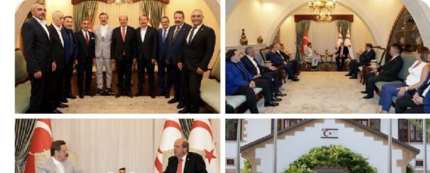Cumhurbaşkanı Tatar, TOBB Başkanı Hisarcıklıoğlu ve beraberindeki heyeti kabul etti