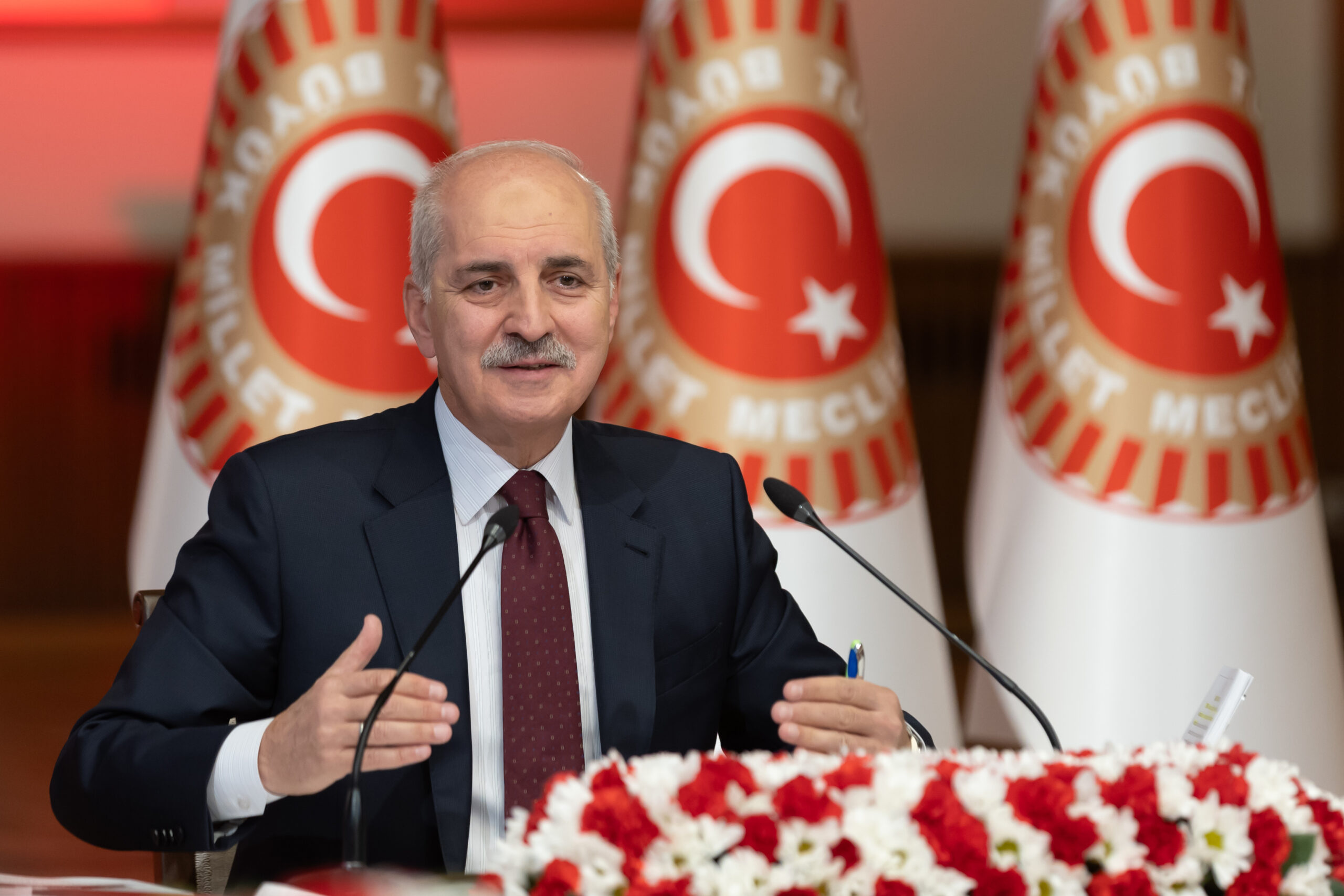 TBMM Başkanı Kurtulmuş : “Kıbrıs Türk toplumunu yok sayarak Kıbrıs konusunun artık çözülmeyeceği aşikardır”