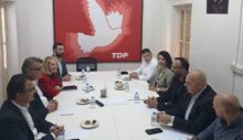 Erhürman başkanlığındaki CTP heyeti TDP’yi ziyaret etti