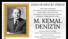 M. Kemal Deniz,  kabri başında anılacak