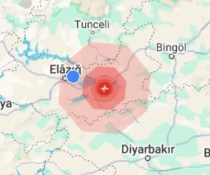 Elazığ’da 5 büyüklüğünde deprem meydana geldi..Yerlikaya: Herhangi olumsuz durum bulunmamaktadır