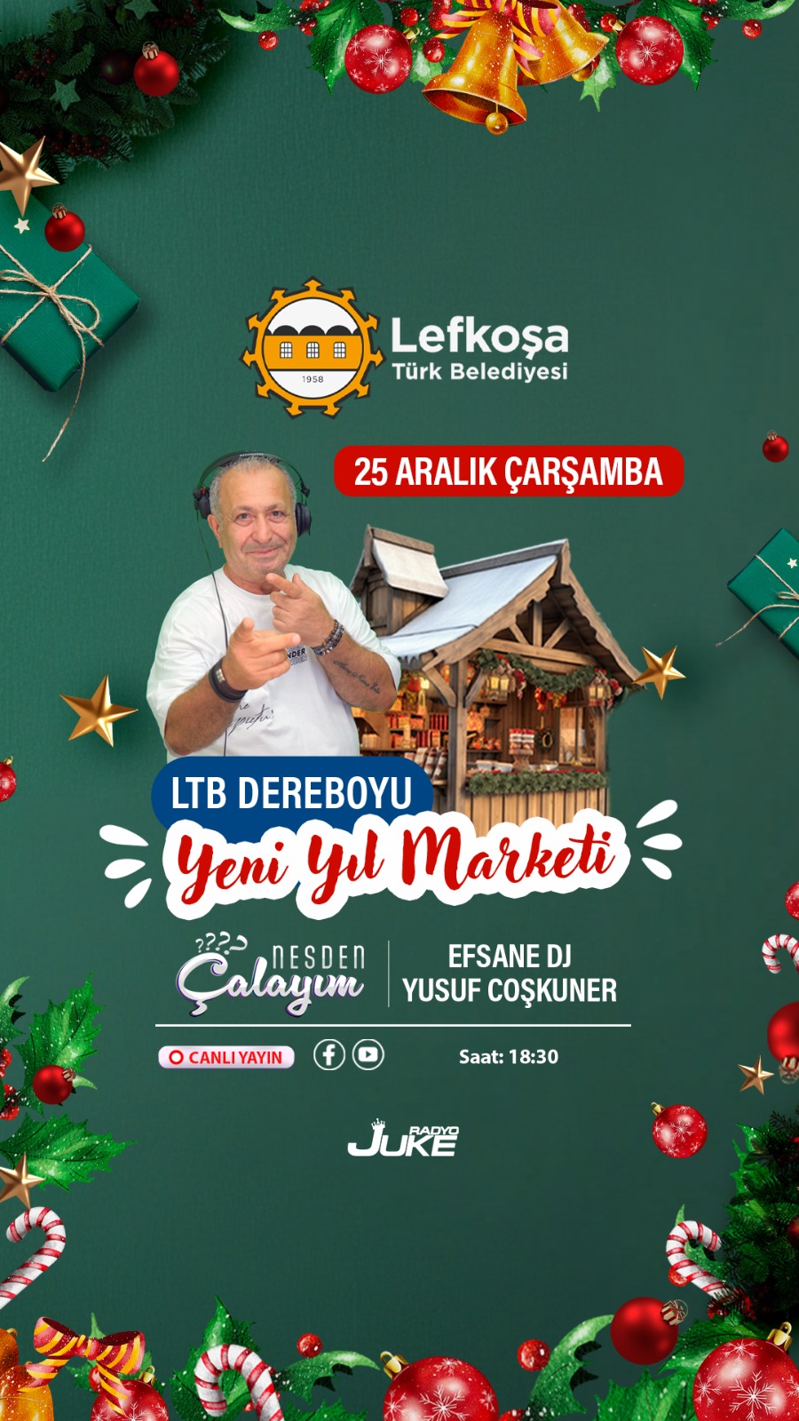 LTB Dereboyu Yeni Yıl Marketi’nde bu gece DJ Coşkuner sahne alacak