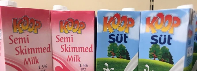 Koop-Süt süt fiyatlarında indirim yaptı…1 litrelik sütün fiyatı 4.50 TL indirimle 49 TL olarak belirlendi